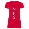 SoftStyle® Ladies' 4.5 oz. Junior Fit V-Neck T-Shirt Thumbnail